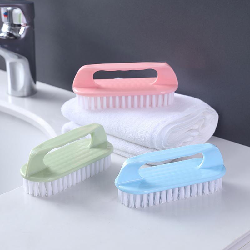 Scheuerbürste mit harten Borsten, Scheuerbürste für Wäsche, Kleidung, Schuhe, tragbare Handreinigungsbürste aus Kunststoff für Küche und Bad