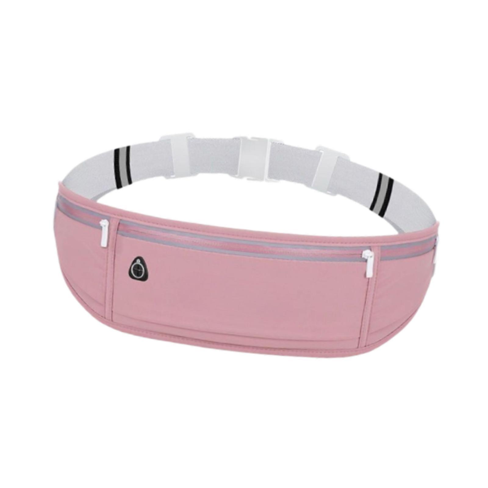 

Waist Pack Portable Adjustable Wallet Versatile Lightweight Waist Pouch Waist Bag for Jogging Cycling Hiking Camping Workout рожевий