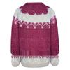 2020 Women's Autumn/Winter Casual Loose Mohair Chunky Knit Jacquard Sweater