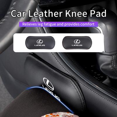PU Leather Car Knee Cushion Knee Protective Pad Auto Interior For UX250h RX450h CT200h RX400h NX300h IS350 ES3350 IS250 ES