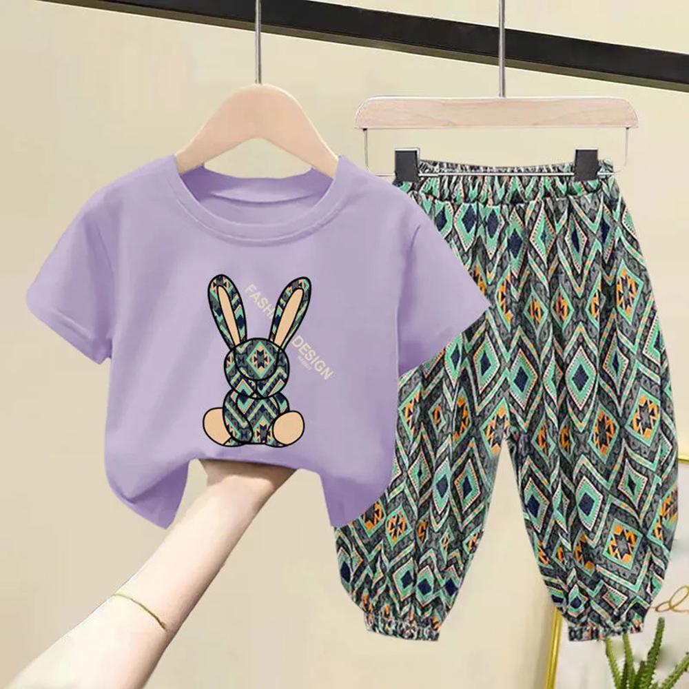 Girls Summer Sleeveless Suit Summer Girls Fashion Korean Version of The Cute Polka Dot Girls Two-piece Suit