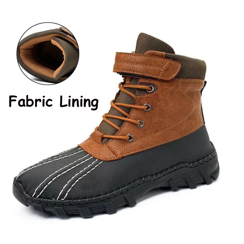 Super Warm Winter Men Boots Platfrom Sneakers Leather Boots Men Outdoor Shoes Waterproof Men Snow Boots Ankle Boots