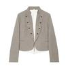 European and American style, new women's clothing, fashionable, slim-fitting blazer with flip buckle 2736494
