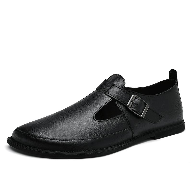 Fashion New Genuine Leather Men Casual Shoes Handmade Men's Loafers Moccasins Breathable Slip on Driving Shoes Outdoor Walking Footwear