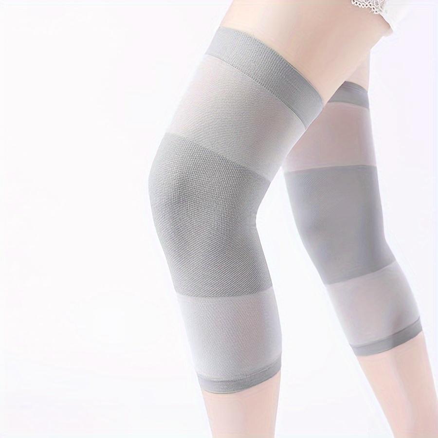 

1 Pair Unisex Breathable All-Season Compression Knee Pads - Lightweight Elastic Band Design Gray Color Sports And Daily Use серый