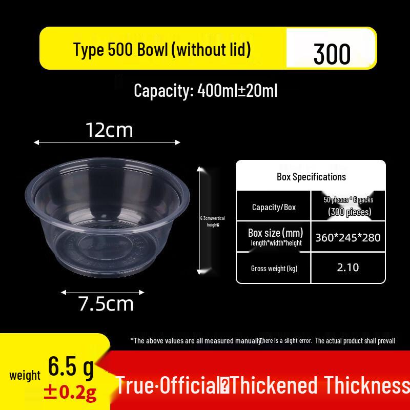 ZISIZ Disposable Food Bowl