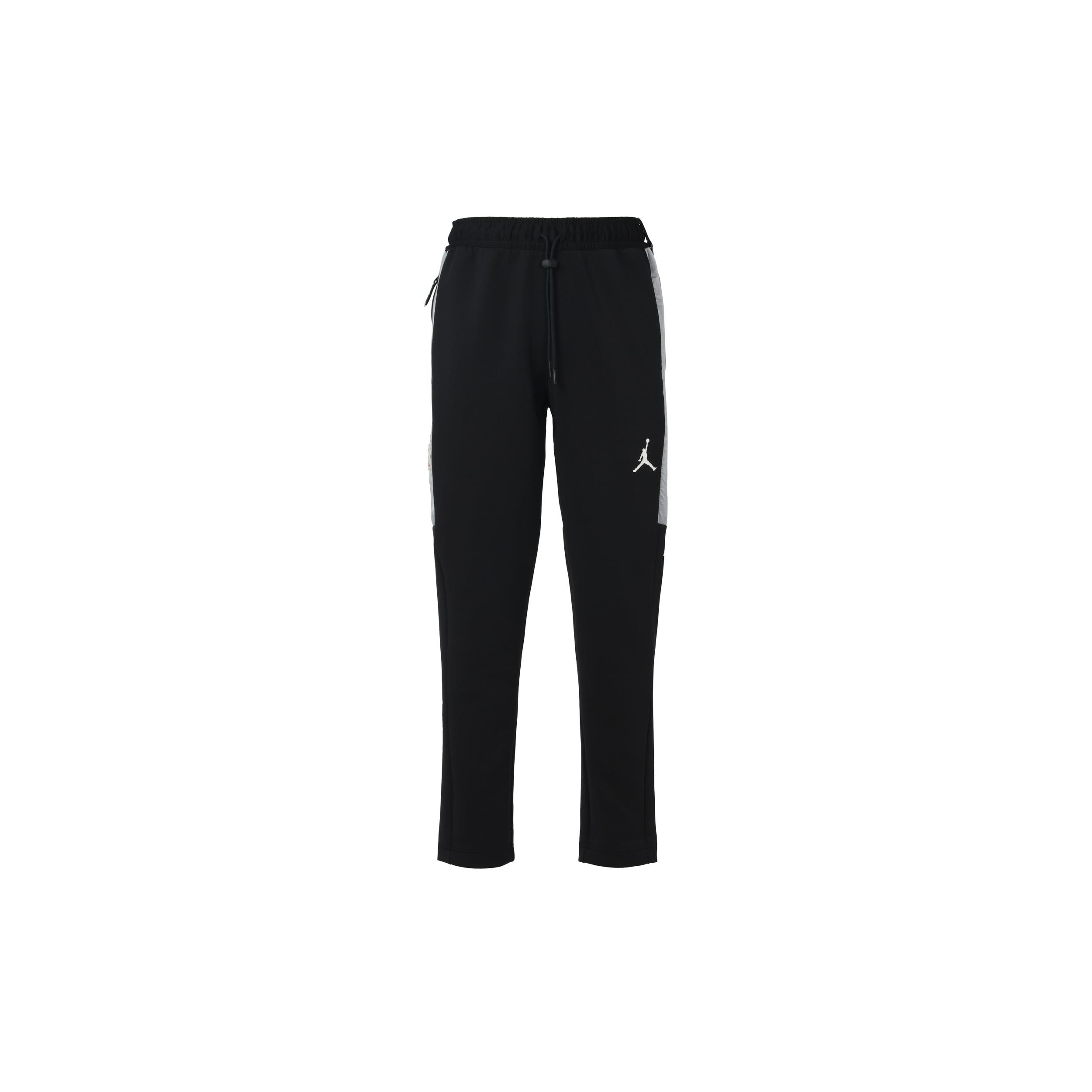 Air Jordan Air Logo Printed Knitted Color Block Casual Sports Pants Men s Black CK6463-010 XS