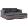 Day and Night - Day and Night 3-piece Garden Furniture Set and Gray Synthetic Rattan Cushions