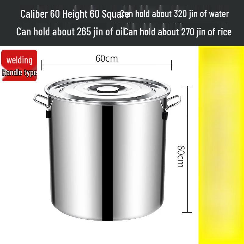 Large Capacity Stainless Steel Round Pot