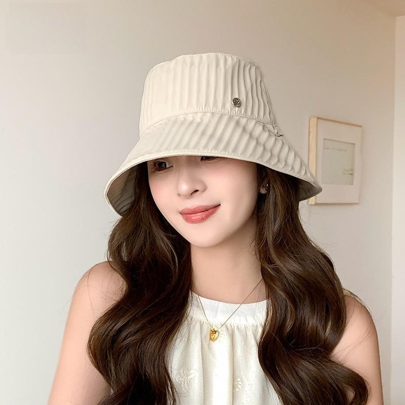Minimalist Summer Bucket Hat With Uv Block And Ventilation For Women