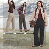 Beneunder Women's Double-Layer Thermal Fleece Straight-Leg Pants