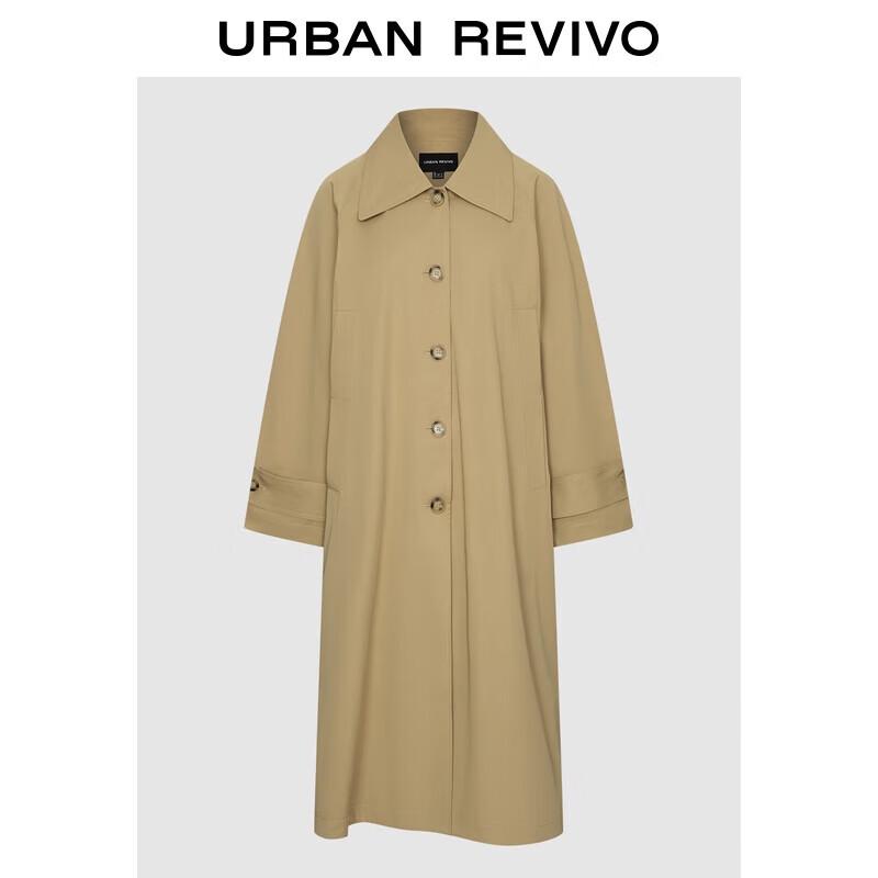 UR 2025 Women s Loose Fit Single-Breasted Trench Coat S
