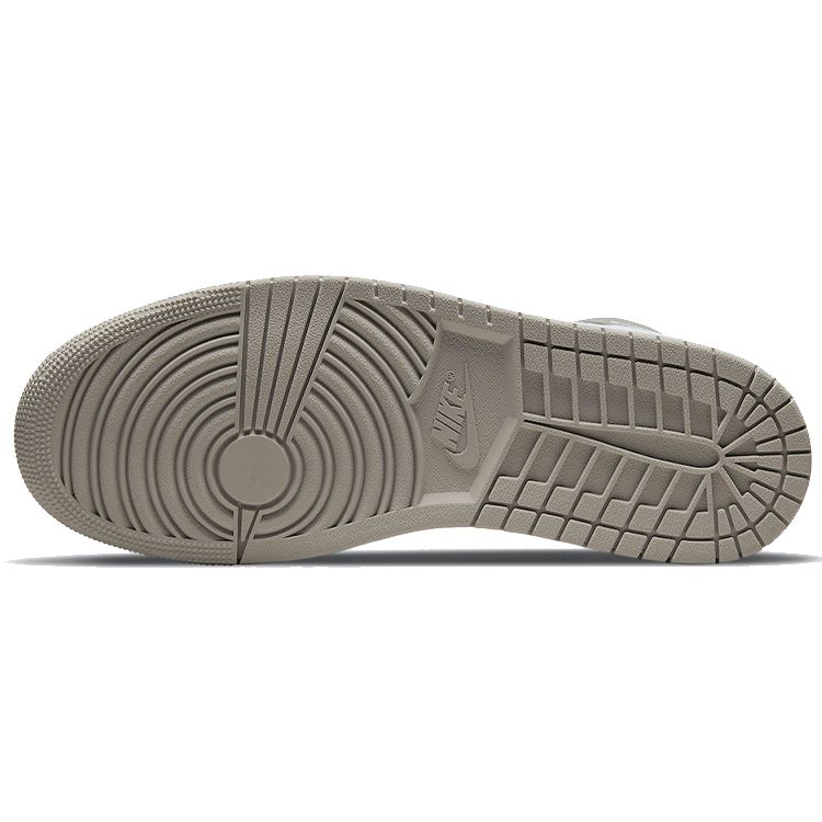 Air Jordan 1 Mid College Grey Men Sneakers Light-Bone White 554724-082