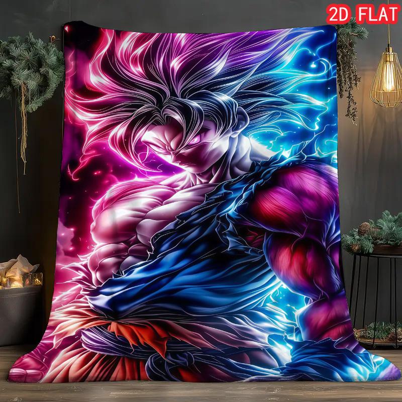 

Dragon Ball Daily Relax Blanket Soft Flannel Warm Lightweight Blanket for Home Rest THW 75x90cm