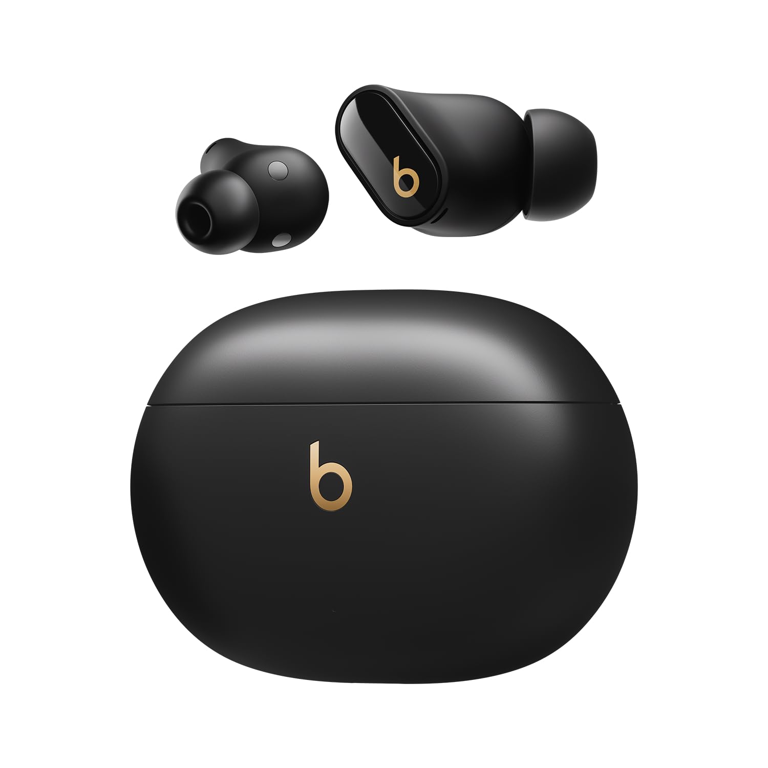 

Бездротові навушники Beats Studio Buds+ з активним шумозаглушенням, вбудованим мікрофоном, захистом від поту, Bluetooth, просторовим аудіо, чорно-золоті