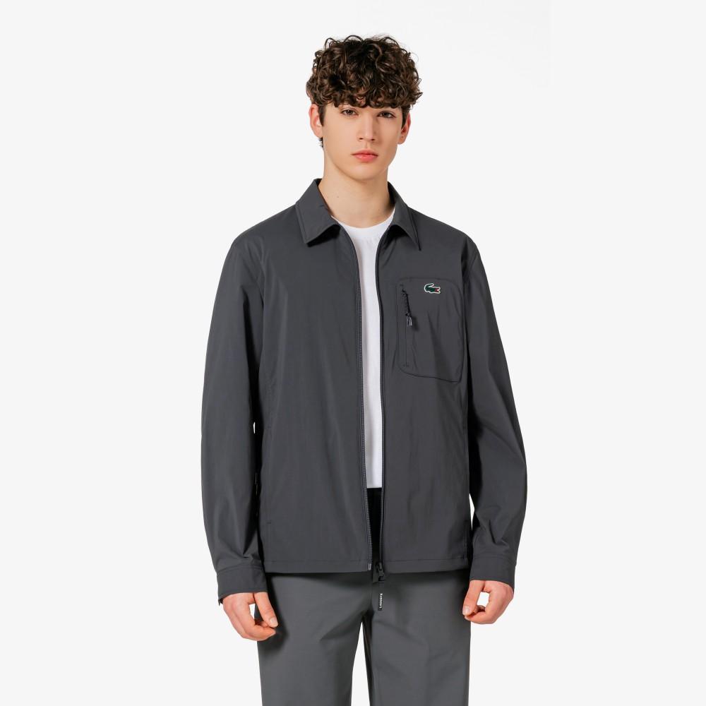 Lacoste Men's Woven Shirt-Style Jumper SH797E-56GS5T