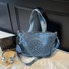 Denim Messenger Bags Vintage Gothic Handbag Casual Women Tote Bags  Daily