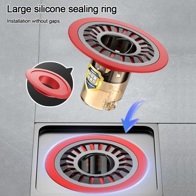 Anti Odor Floor Drain Core Removable Insect Prevention Drain Cover Self-Closing Seal Stopper Sewer Strainer Plug