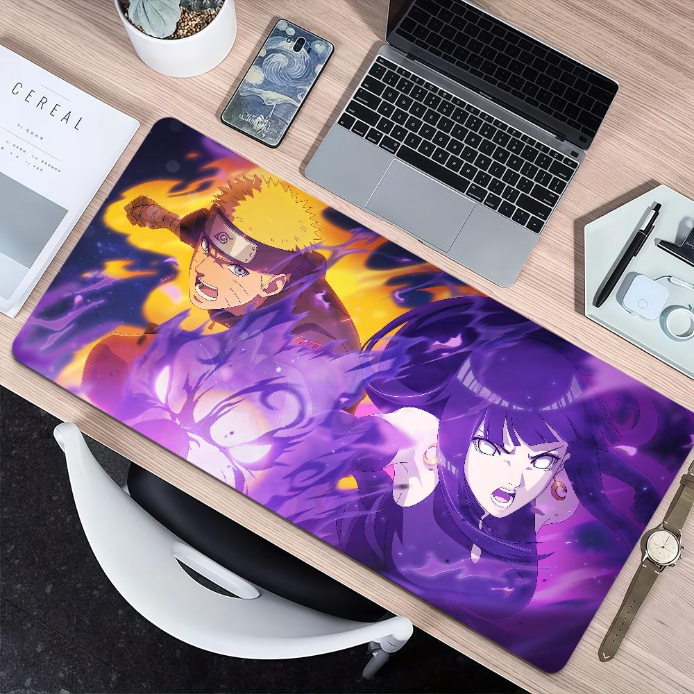 N-Naruto Hinata Uzumaki Hyuga Mouse Pad Non-slip Thickened MousePad Large Writing Lockedge Gaming Cushion Office Student