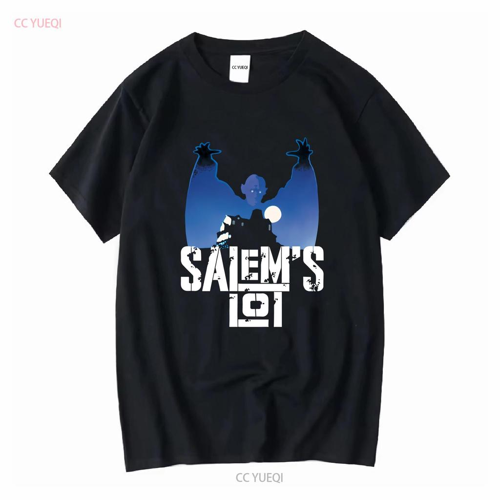 Salems Lot Klassischer Horrorfilm Vampir T-Shirt 255 Lang- oder Kurzarm Vintage Gewaschenes Oberteil Für Den Alltag Vielseitig