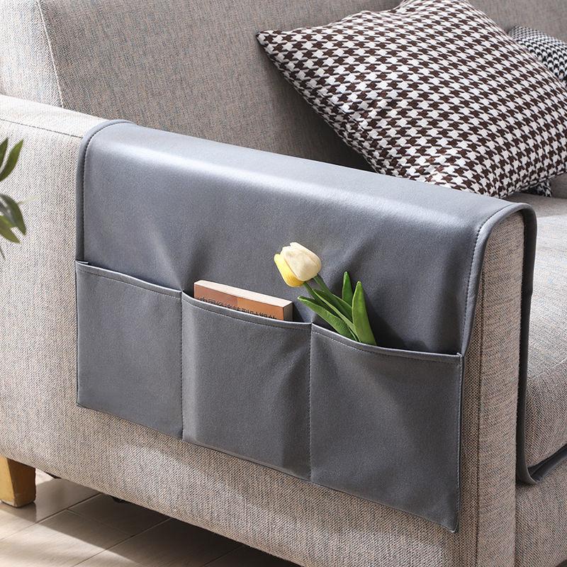 Technology Fabric Sofa Armrest Cover Fabric Anti Cat Scratch Dust-proof Protective Cover Light Luxury Faux Leather Storage Bag Waterproof Hand Towel