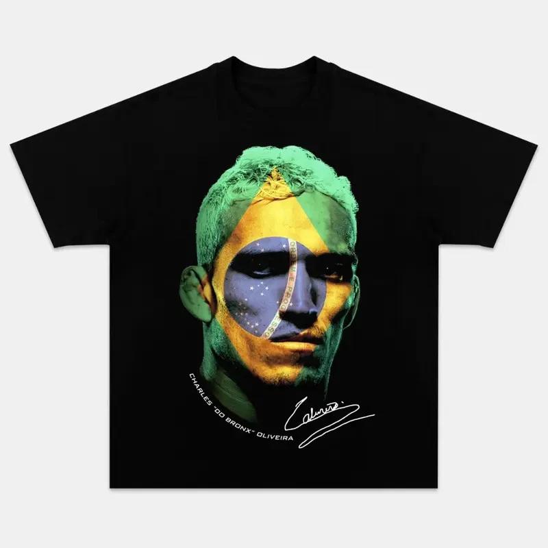 COMBATWEAR Retro Charles Oliveira Graphic Tee, UFC Shirt, Graphic Tee T-Shirt L