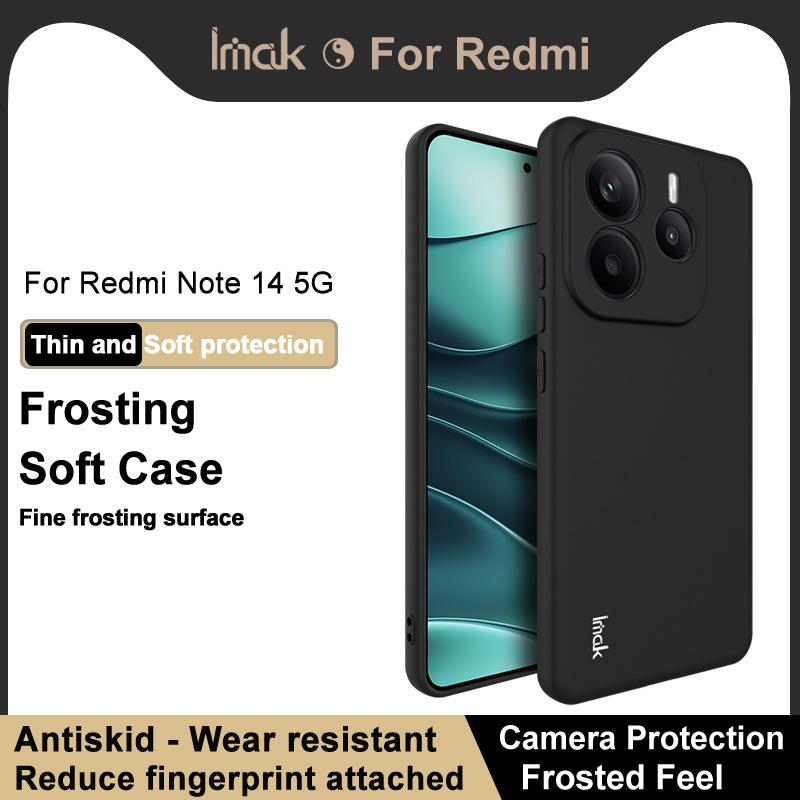 For Redmi Note 14 5G Phone Case IMAK UC-3 Matte Soft Cover