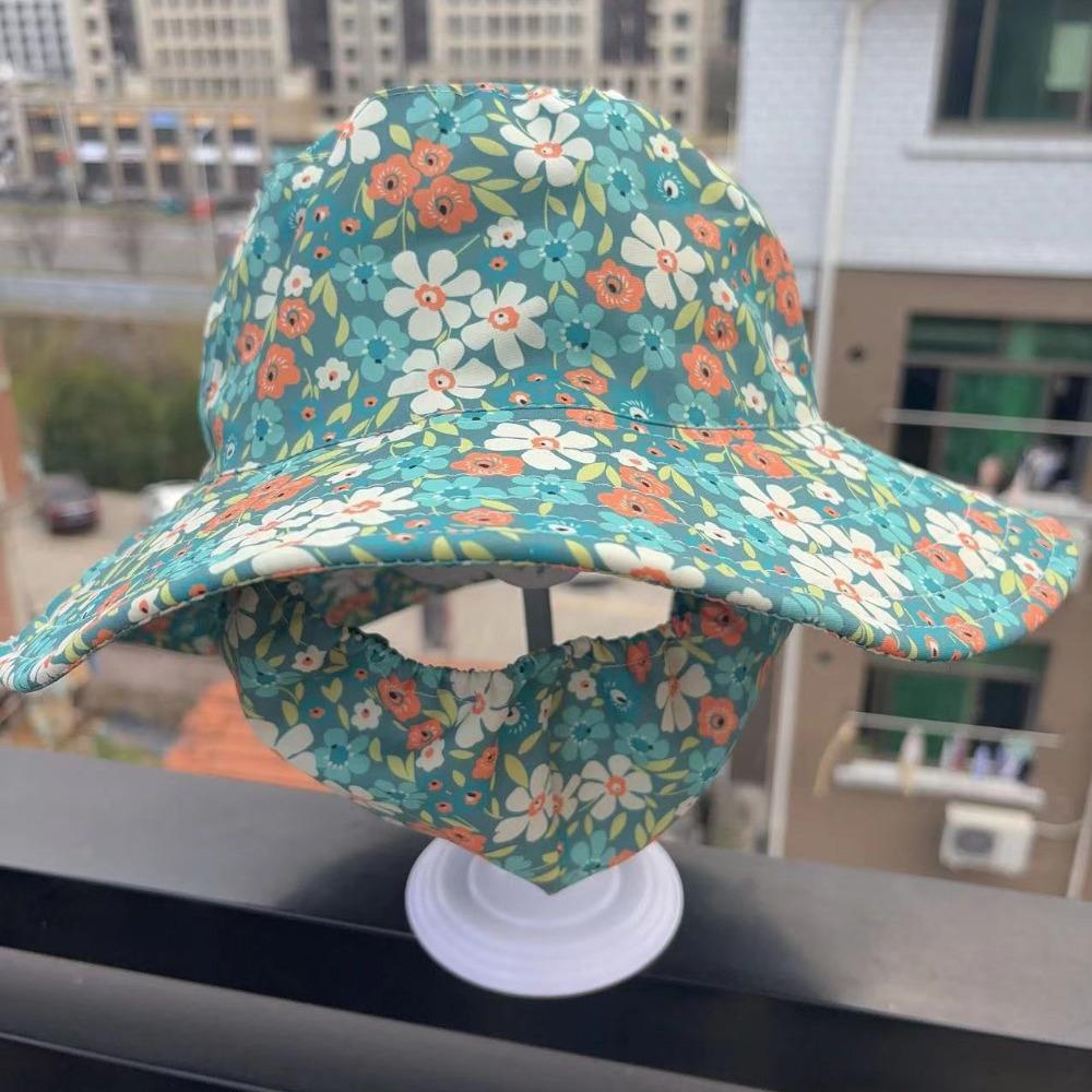 Anti-uv Agricultural Work Hat Shawl Women's Ponytail Hat Hot Sale Fisherman Hat  Four Seasons