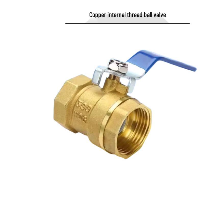 Jingcheng DN40 Internal Thread Brass Ball Valve (2-Pack)