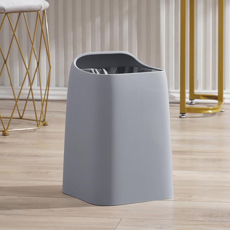 Double Layer Household Trash Bin for Living Room Bedroom Kitchen Bathroom Large Capacity Stylish No Cover