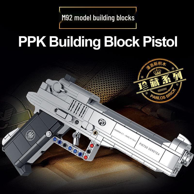 Desert Eagle Pistol Building Block Toy Set for Kids