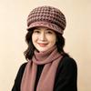 Middle-aged and Elderly Thermal Hats, Children's Autumn and Winter Fashion Berets, Ear Protectors, Mother Hats, Fleece and Cold-proof Knitted Wool Hat