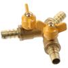 11mm Hose Barb Shut Off Ball Valve Brass Pipe Fitting Connector  Fuel Gas Water Oil