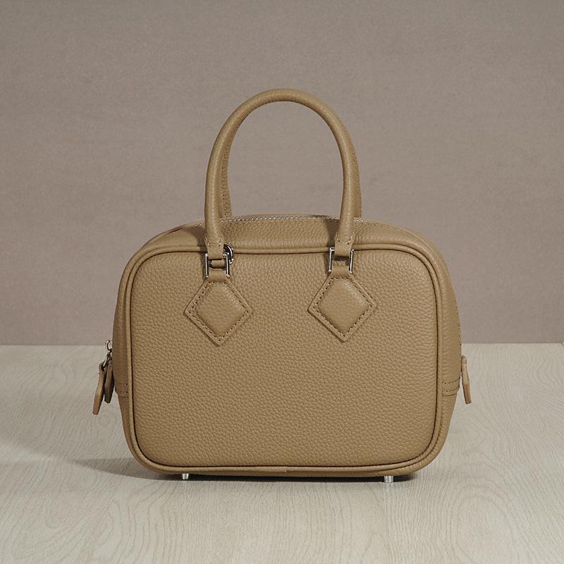 

Модная женская сумка на одно плечо из бостонской перьевой кожи, маленькая ручная сумка высокого класса из коровьей кожи с верхним слоем, маленькая квадратная сумка 18x7x14cm серый