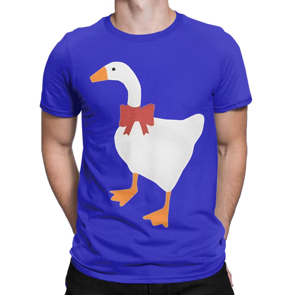 untitled goose game white Graphic 100 Cotton TShirt Untitled Goose Game Tops Tees For Unisex