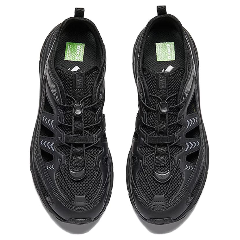 Anta Fabric Synthetic Leather Trendy Splicing Stitching Non-Slip Breathable River Shoes Men Shoes Black 912626655-5