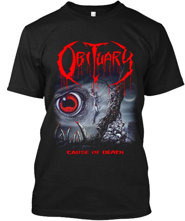 Obituary Cause of Death American Graphic Vintage Logo T-SHIRT S-5XL XXL