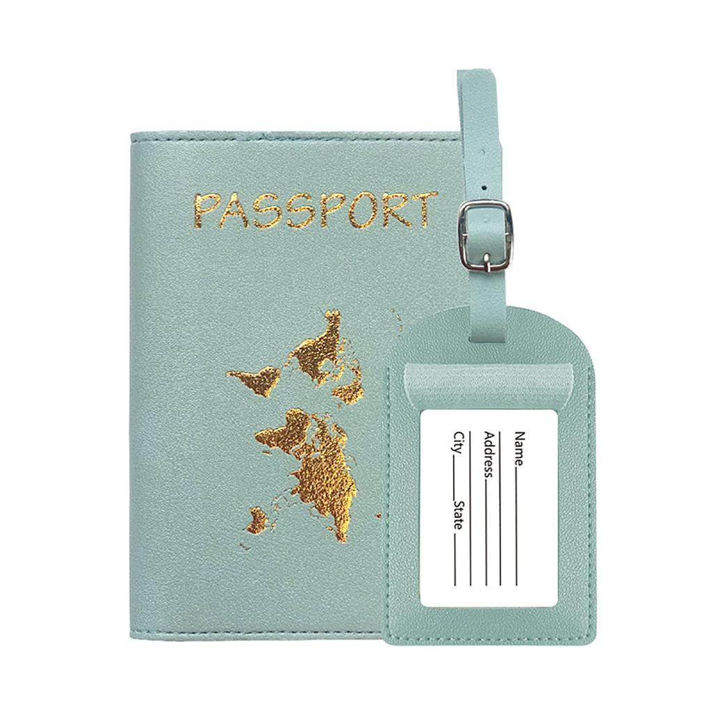 WUDQIJI Passport Passport Luggage Name Storage Set of Suitcase Luggage Suitcase Number Name Card Business Travel Case, Anti-Skimming, Cover, Tag, Tag,