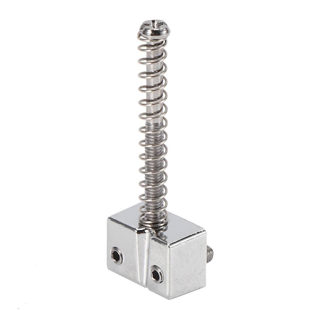 5PCS Spring Screws Bass Bridge Saddles Electric Bass Bridge Saddles Bass Electric Guitar Kits серебряный