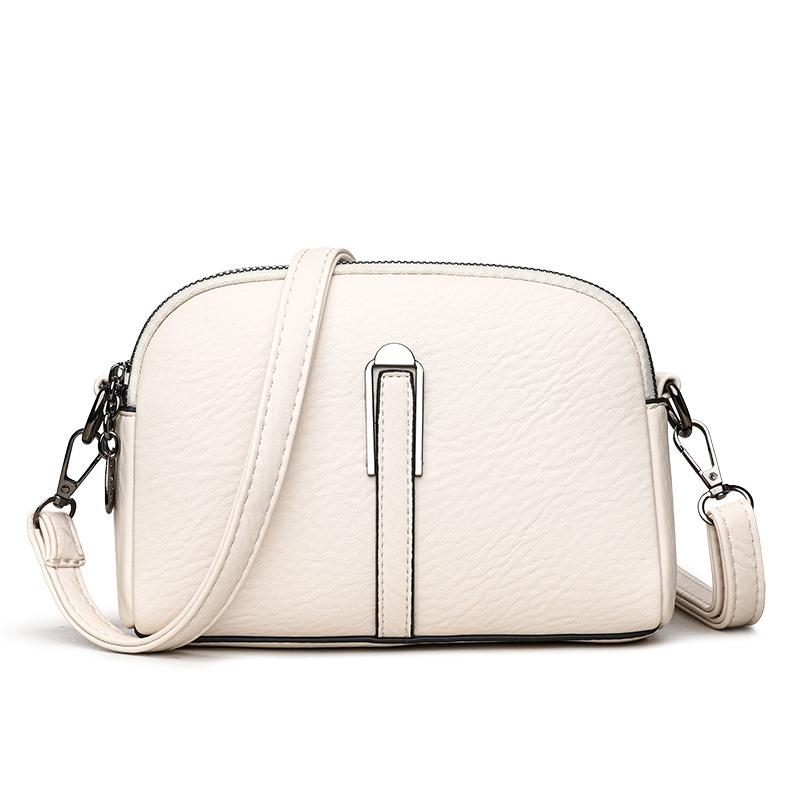 

2026 New Fashi Simple Women s Shoulder Bag Famous Luxury Women Crossbody Bags Authentic Soft Leather Wallet Mobile Bolsas Sac белый