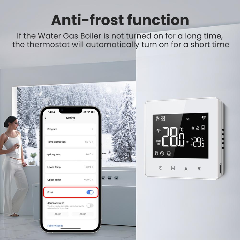 Weekly Programmable Smart Thermostat For Gas Boiler For Tuya WiFi