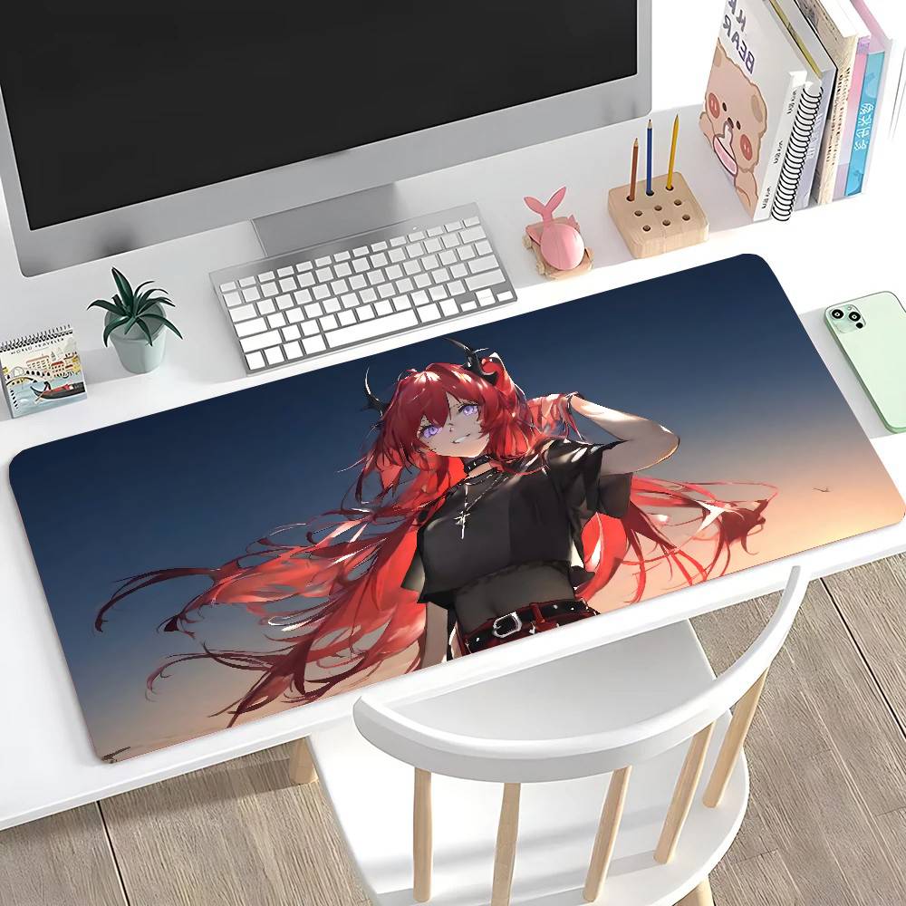 Surtr Animated Game A-Arknights Mousepad Mouse Mat Desk Mat With Pad Gaming Accessories Prime Gaming XXL Keyboard Pad Padding