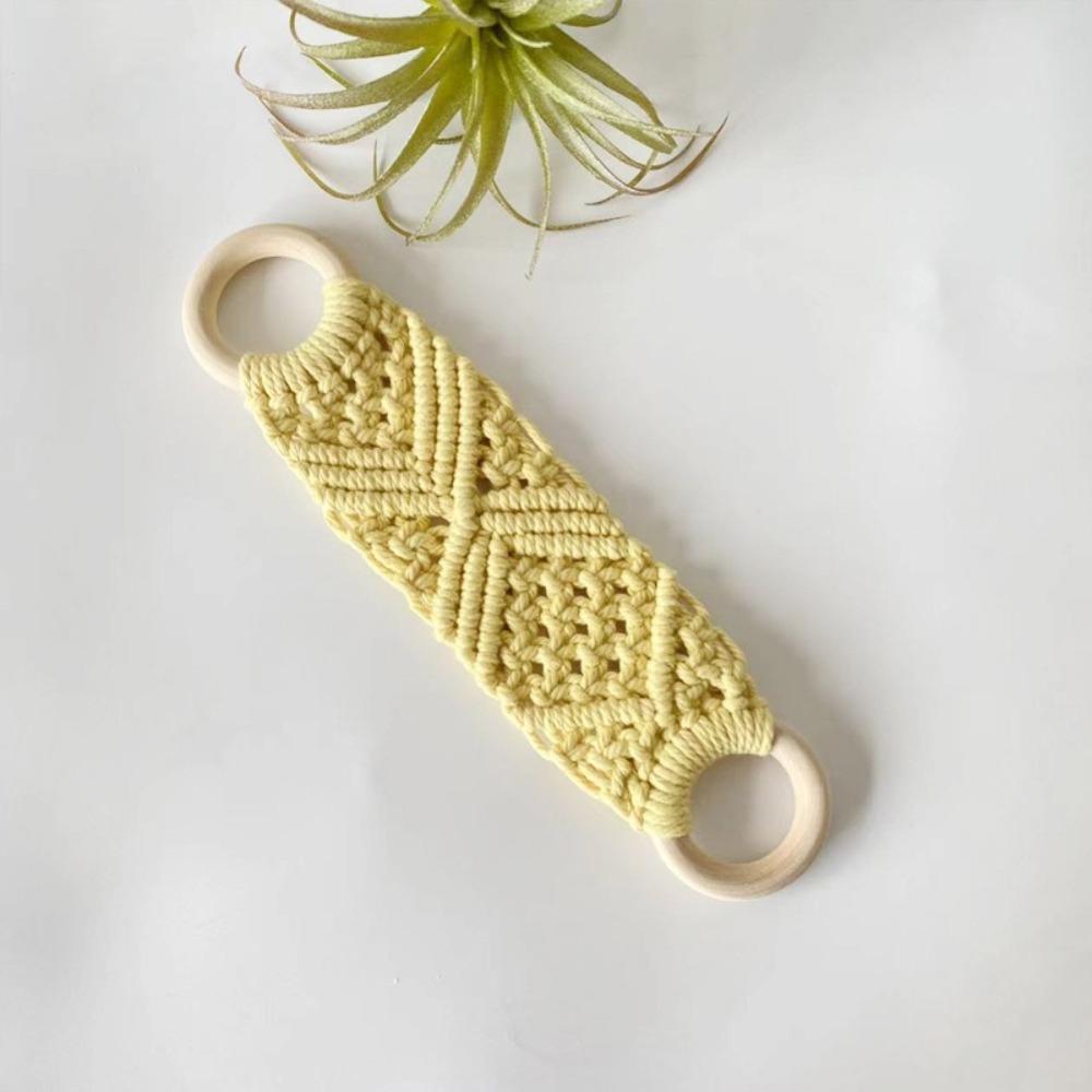 Hand-woven Dish Towel Holder Boho Style Towel Storage Rack Crochet Towel Ring  Interior Decoration
