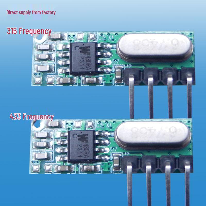 Kompaktes Superhet-Empfängermodul mit 315/433 MHz Schalter