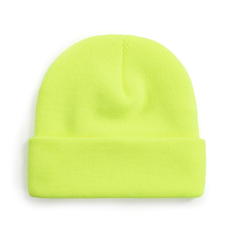 Knitted Beanie Cap Winter Accessories Multicolored Beanies Custom Embroidery Acrylic Fashion Skullies Hats Winter Knitted Hat