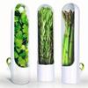 Herb Saver Storage Container Fresh Herb Keeper Vanilla Vegetables Fresh Preservation Bottle for Refrigerator Kitchen Gadgets
