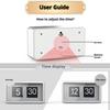 New Automatic Flip Clock Battery Operated Desk Clock Table File Down Wall Clock Non Ticking Silent Sweep For Home Hotel