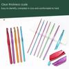 Comfortable Crochet Needles Set Multicolored Handle Crochet Knitting Knitting Needle  Sewing Tools