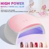 60W Mini UV LED Nail Lamp UV Light for Nails With 4 Timer Settings LED Nail Light Suitable for Home Diy and Nail Salon