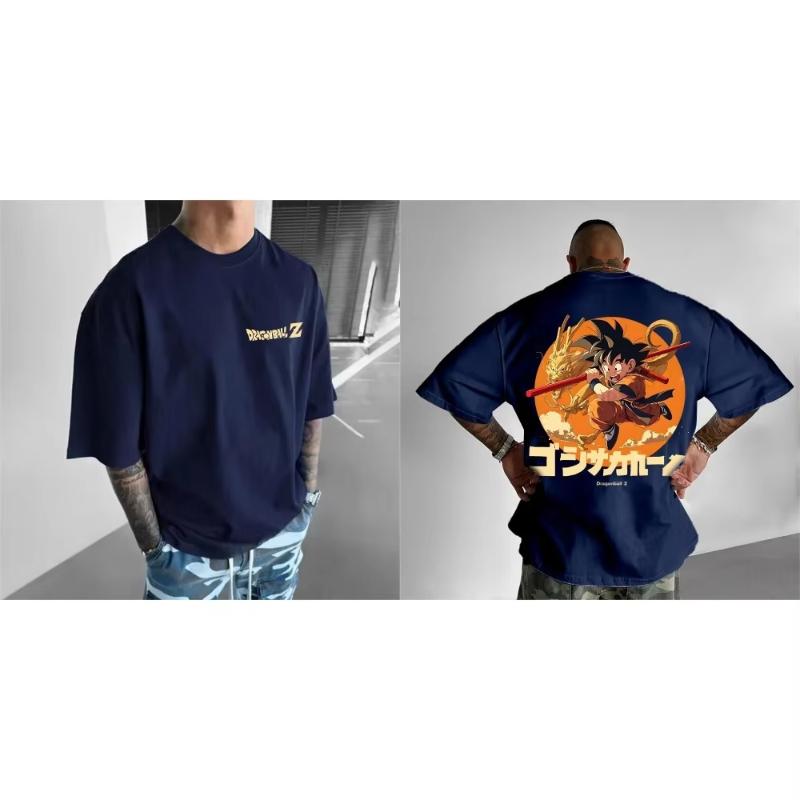 

Dragon Ball Summer Mens TShirt Japanese Anime Son Goku Autumn Luxury Harajuku Boy Childrens ParentChild Trend Short Sleeve S